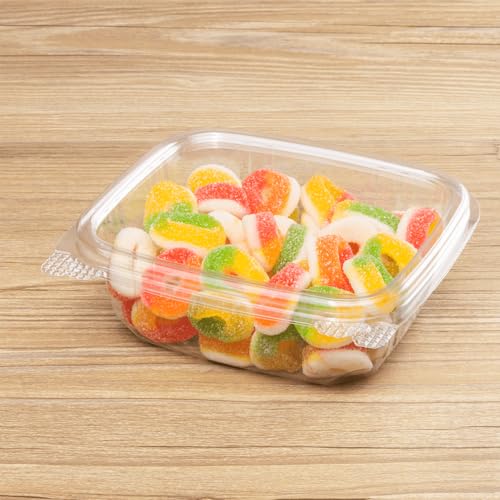PET Hinged Deli Containers with Lids (200 Count)