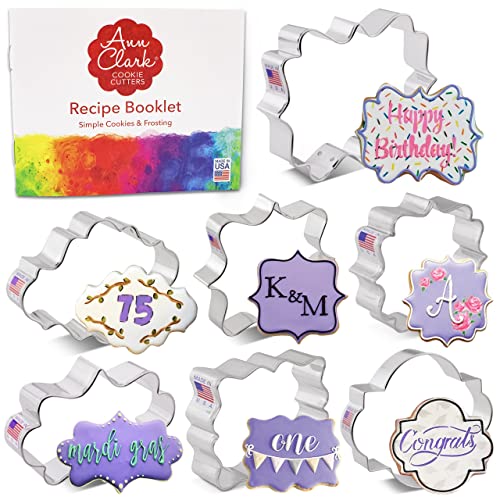 Ann Clark Plaques and Frames Cookie Cutters Set of 7
