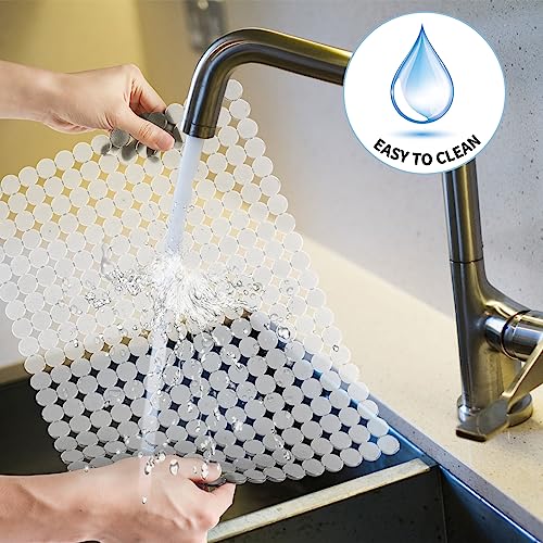 Sink Protectors Mat for Kitchen Sink (Clear)