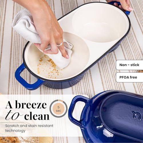 Dutch Oven For Sourdough Bread Baking (Dark Blue)