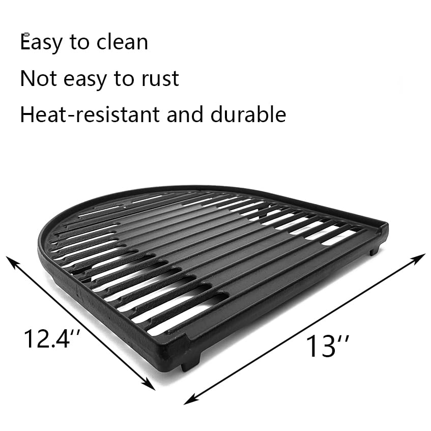 Cast Iron Cooking Griddle and Grates Replacement Parts for Coleman Roadtrip 285 LX LXE LXX Swaptop Grills 13" x 12.5" (Coleman Griddle and Grates)