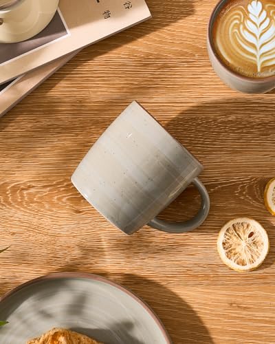 Coffee Mugs Set of 4 (Meteor-Matcha Green / 4 Count (Pack of 1))