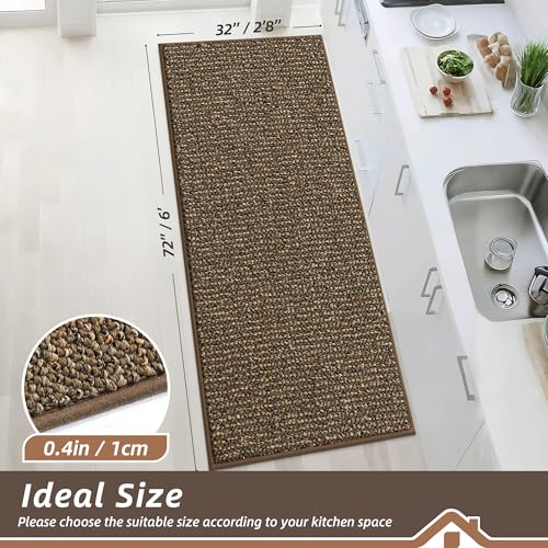 Kitchen Runner Rugs 32"x72" (Brown / 32" X 72" (Rectangular))