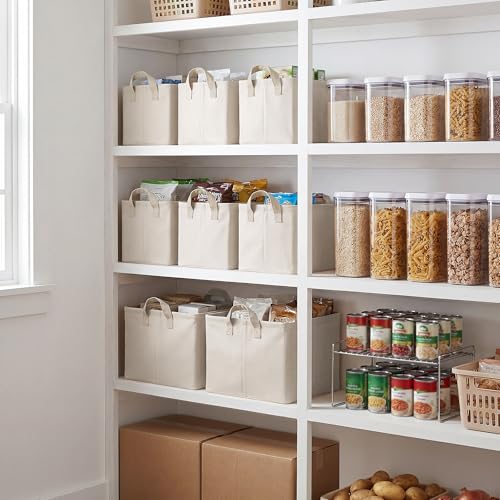 Fabric Storage Bins (Beige(Cottlyn Fabric) / 14 ¾" L x 10 ¼" W x 8 ¼" H)