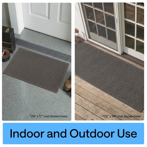 HydroABSORB Door Mat for Indoor Outdoor (Charcoal / 47" X 35")