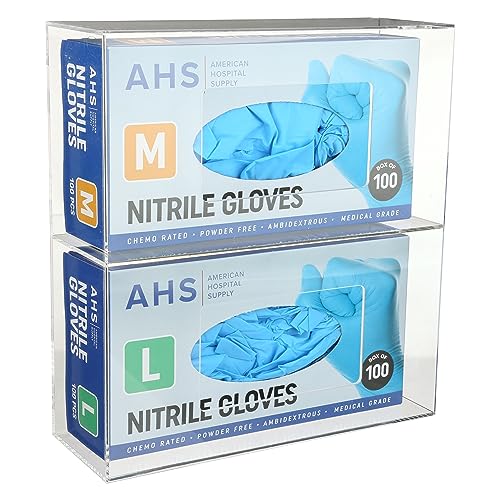 Wall Mount Double Glove Dispenser (Transparent Double Layer)