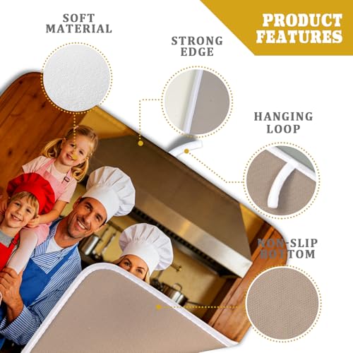 Custom Personalized Dish Drying Mat for Kitchen Counter 16 X 18 In (Custom Colorful / 18" x 16")