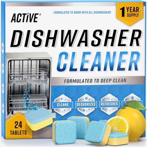 Dishwasher Cleaner And Deodorizer Tablets (24 Count)