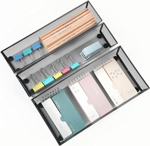 Silverware Drawer Organizer (12*3-5P-Black)