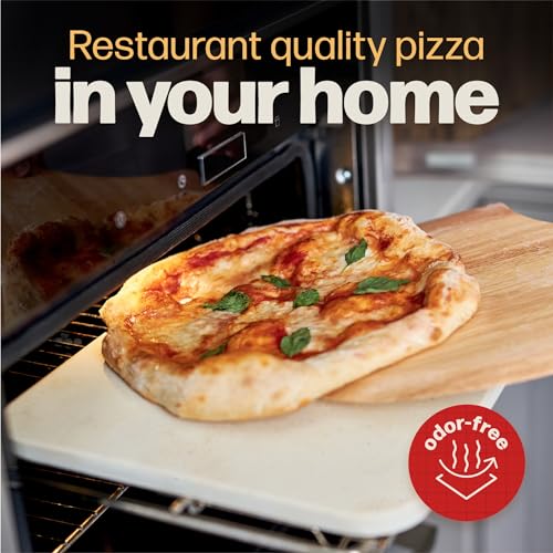 Rectangular Pizza Stone with Peel