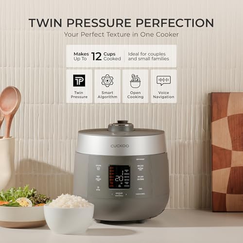 Twin Pressure Rice Cooker (6 Cup / Gray)