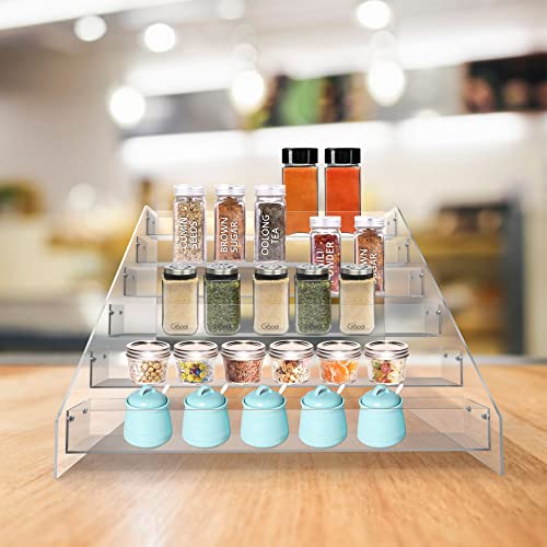 Spice Rack Organizer For Cabinet (6 Tier - inner width 2'')
