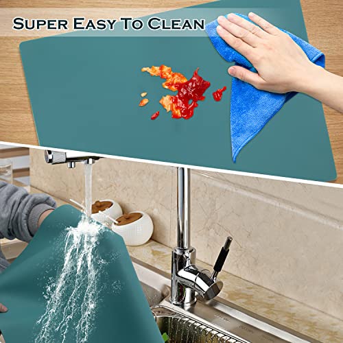 Extra Large Dark Green Countertop Mat