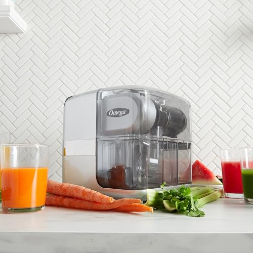 Juicer Cold Press 365 Slow Masticating Vegetable and Fruit Juice Extractor and Nutrition System Makes Nut Milks Baby Food and Sorbets (200-Watts / Silver)