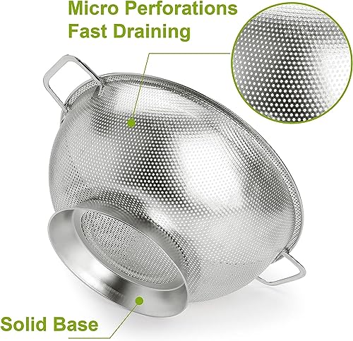 Stainless Steel Colander Set (3QT+5QT)