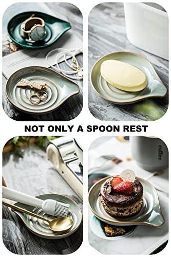 Spoon Rest for Kitchen Counter (Reactive Gray)
