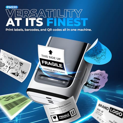 Label Maker Machine with Tape (White)
