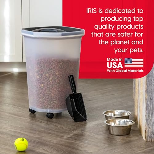 Dog Food Storage Container (25 lbs / Black)