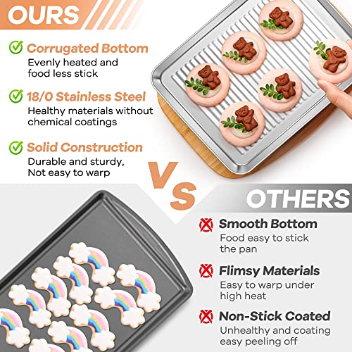 Baking Pan with Wire Rack (12.5 x 9.7 x 1 Inch)