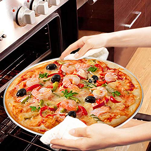 Pizza Pan, 9/10/12 Inch Stainless Steel Pizza Pans Trays Set of 3