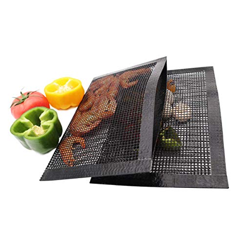 Non Stick Mesh Bag For Grill PTFE Toaster Oven Bags Barbecue Pockets Sheets Pack of 2