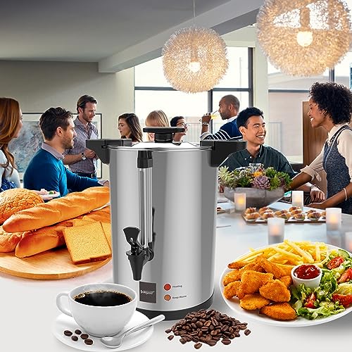 Commercial Stainless Steel Coffee Urn 110 Cup 16L Coffee Maker (16L)