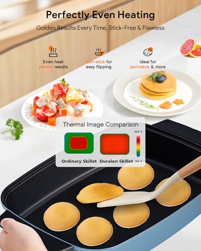 Medley XL Digital Electric Skillet (Cozy Blue)