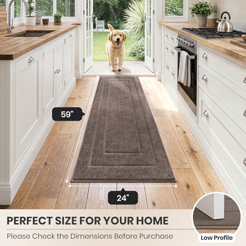 Hallway Runner Rug (Grayish Brown / 2' x 4'11" (Runner))