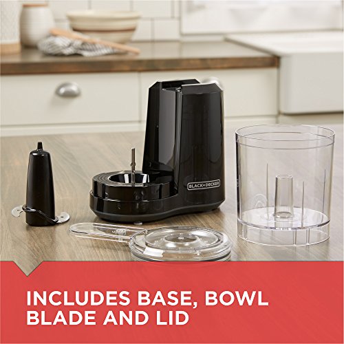 3-Cup One-Touch Food Chopper (3 cup capacity)