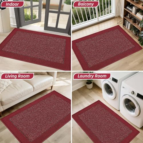 Indoor Door Mat 24" x 36" (Red / 24" X 36" (Rectangular))