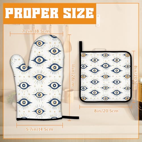 Evil Eyes Oven Mitts and Pot Holders (4 Count)