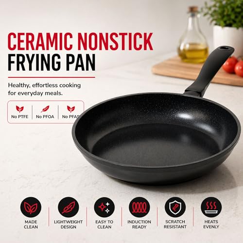 lva Energy Ceramic Nonstick Frying Pan Set