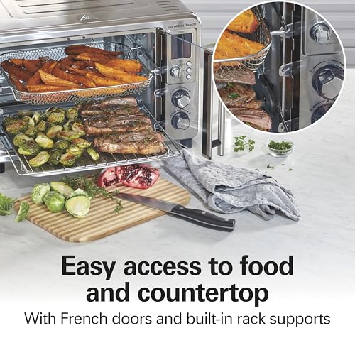 6-in-1 XL Digital Air Fryer Toaster Oven Combo