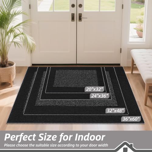 Indoor Door Mat 20" x 32" (Black / 20" X 32" (Rectangular))