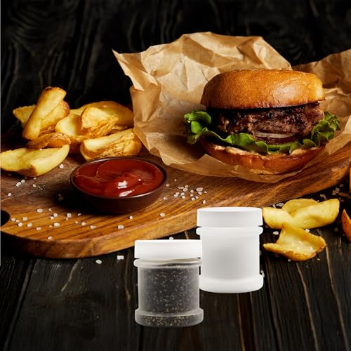 Mini Plastic Spice Jars w (White Lids)