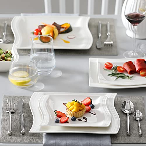 Plates and Bowls Sets (26 Piece(Service for 6) / Ivory White)