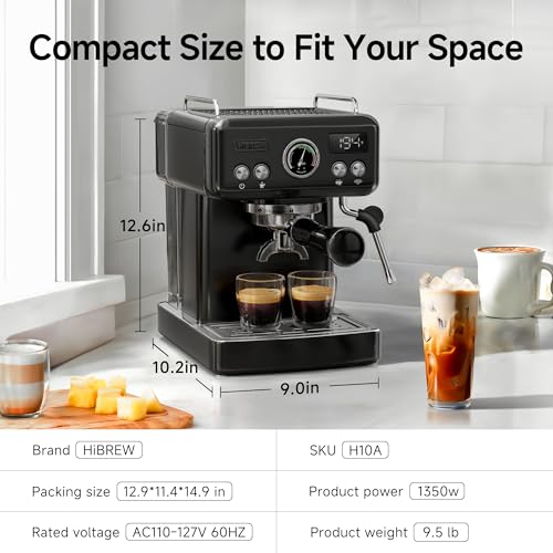 H10A 58mm Espresso Machine (Black)