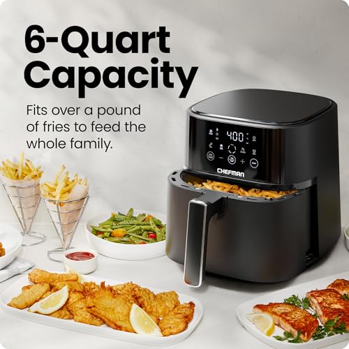 Air Fryer 6 QT Compact Airfryer for Quick & Easy Meals in Minutes (6 quart - No Window)