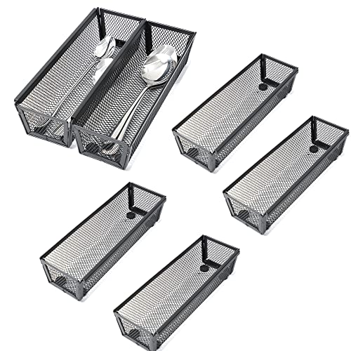 Silverware Organizer (Black / 6pack 9*3)