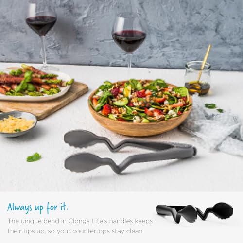 Clongs Click Lock Nylon Kitchen Cooking Tongs