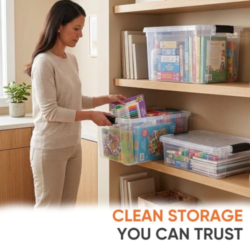 Storage Bins with Lids (36 Quart)