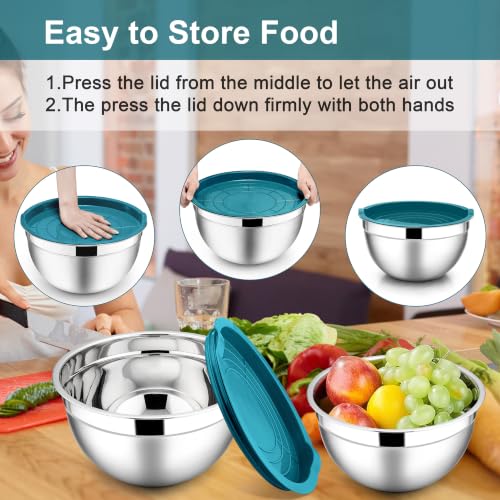 Mixing Bowls with Lids Set (3 Count)