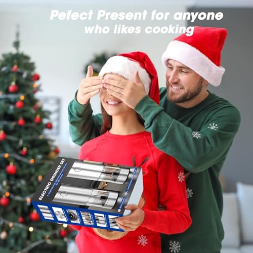 Rechargeable Electric Salt and Pepper Grinder Set