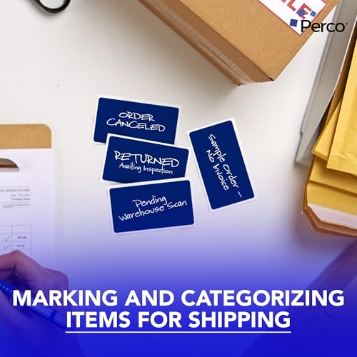Dark Blue 3x5 Inch Perforated Sticker Labels (Mini Roll / Dark Blue)