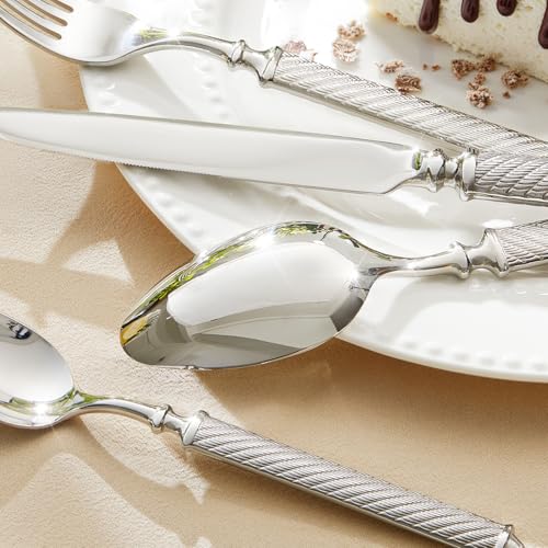 Silverware Set for 8 (40-Piece / Silver)