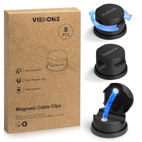 8 Pack Magnetic Cable Management Clips (8 Count)
