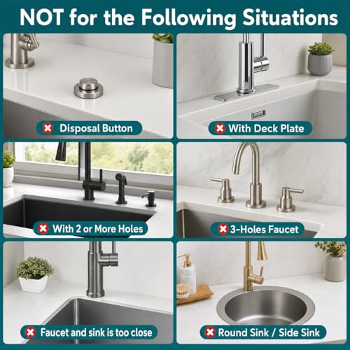2PCS Stone Faucet Mat for Kitchen Sink (24"x 4" - White - Gold)