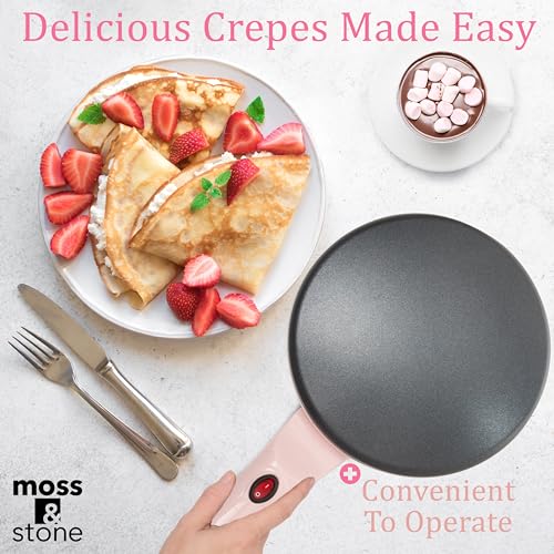 Pink Electric Crepe Maker (8 Inch Corded / Pink)