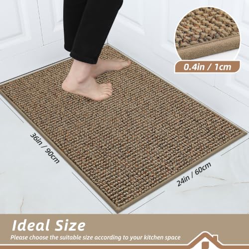 Kitchen Rugs 24"x36" (Taupe / 24" X 36" (Rectangular))