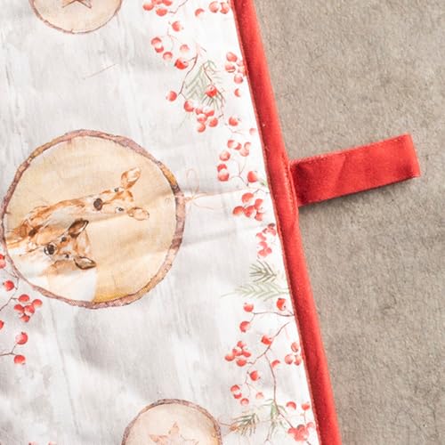 Double Oven Mitts 100% Cotton Double Oven Glove (091 - Mountain Life / 7" x 35" (Double Oven Mitt))